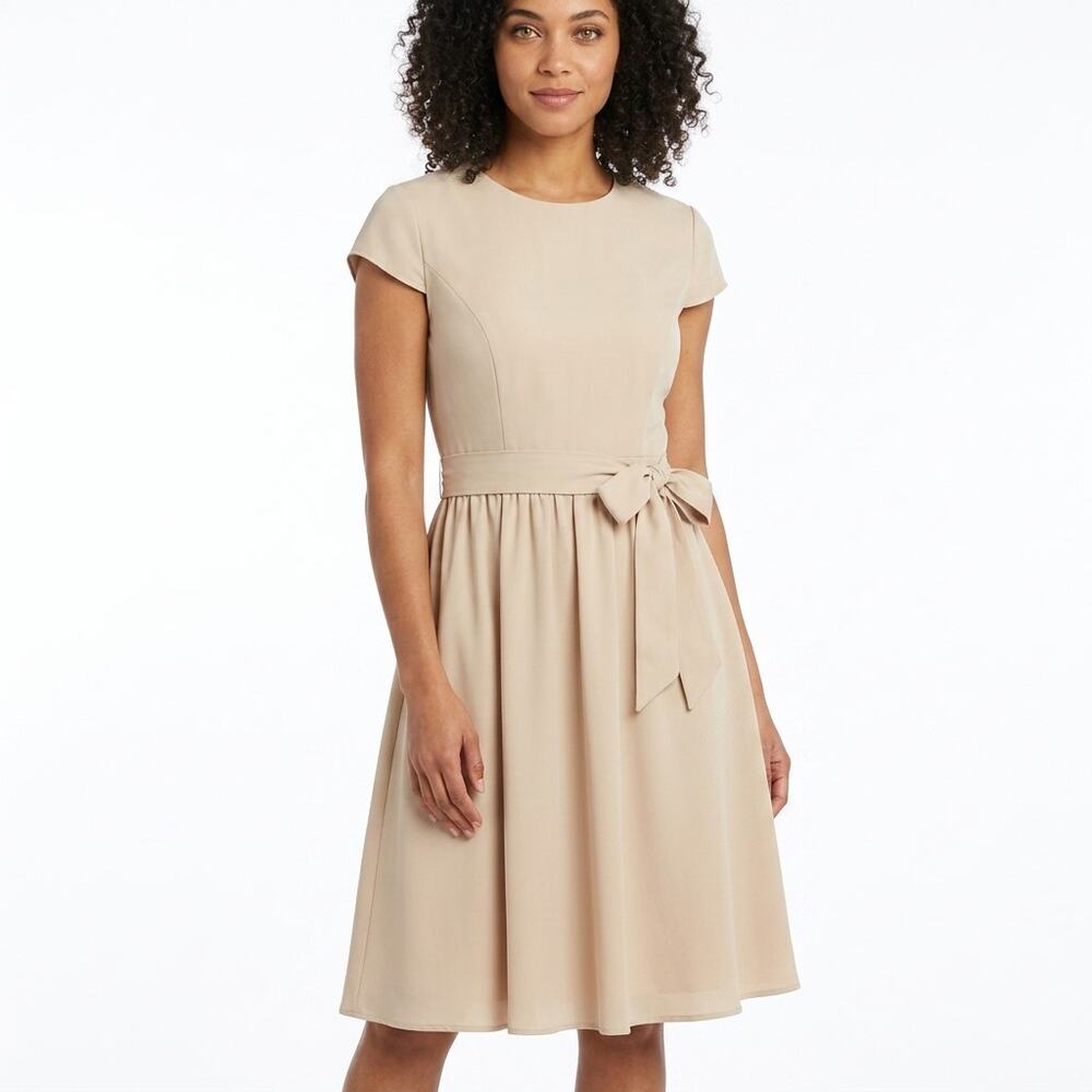 LANTING Bride  Design Sleeve Bow Button Dress Women See Measurements